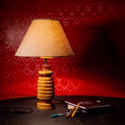 Neem Wood Functional Lamp